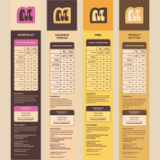 Tableau des valeurs nutritionnelles et des ingredients des cereales Magic Morning, disponibles en quatre saveurs : chocolat, cookie & cream, miel et peanut butter. Ces cereales sont riches en fibres et proteines, faibles en sucre et concues pour un petit-dejeuner sain et equilibre.